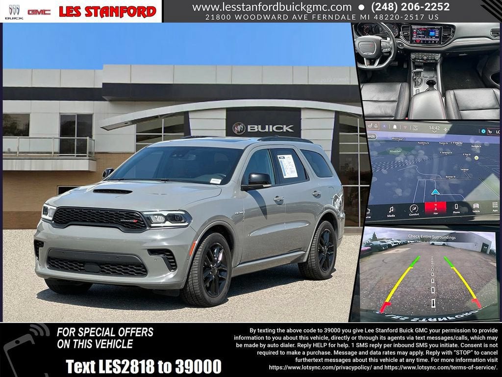 Gray (Destroyer Grey) 2025 Dodge Durango SUV / Crossover All-Wheel Drive Automatic