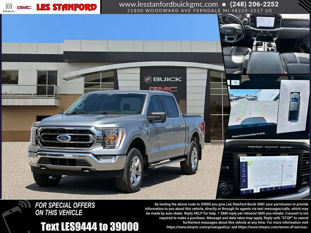 Iconic Silver Met 2021 Ford F-150 Pickup Truck Four-Wheel Drive Automatic