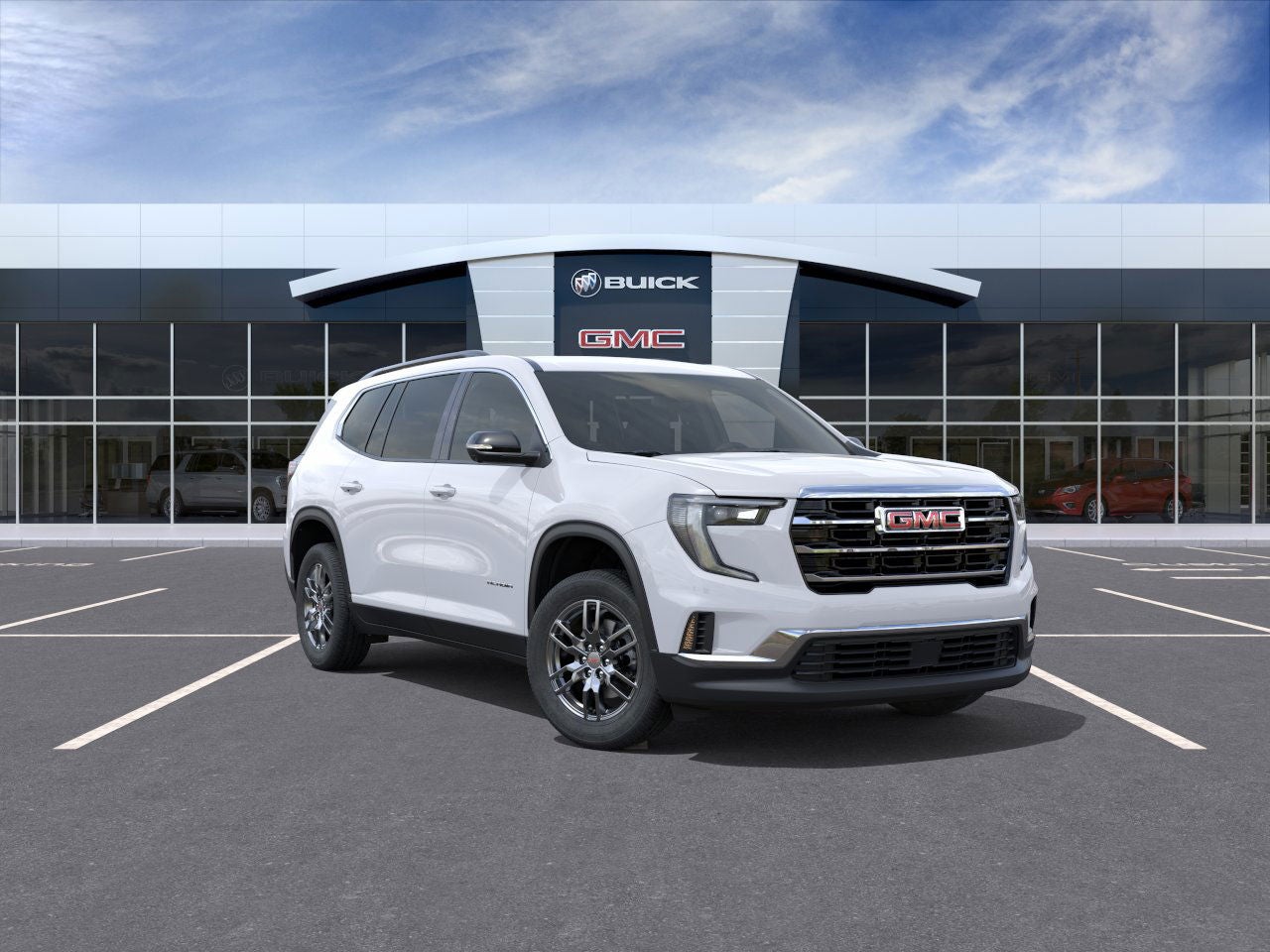 Summit White 2026 GMC Acadia SUV / Crossover Front-Wheel Drive Automatic