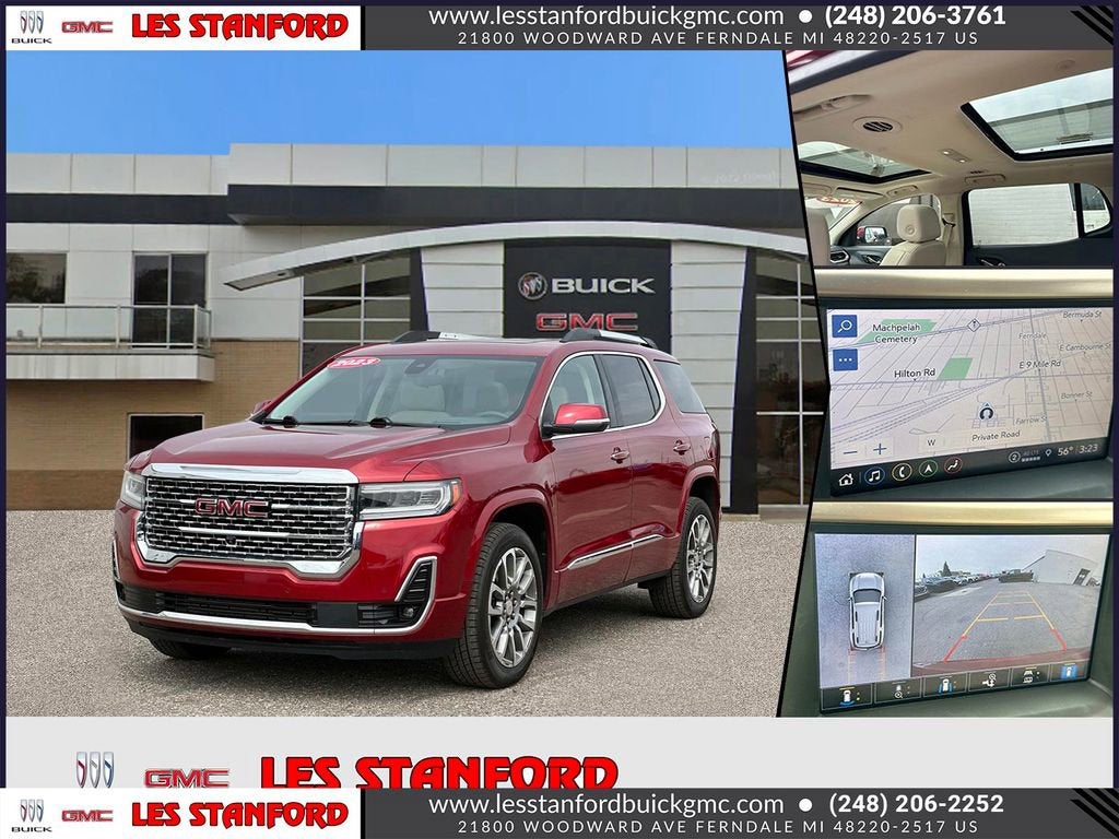 Volcanic Red Tintcoat 2023 GMC Acadia SUV / Crossover Four-Wheel Drive Automatic