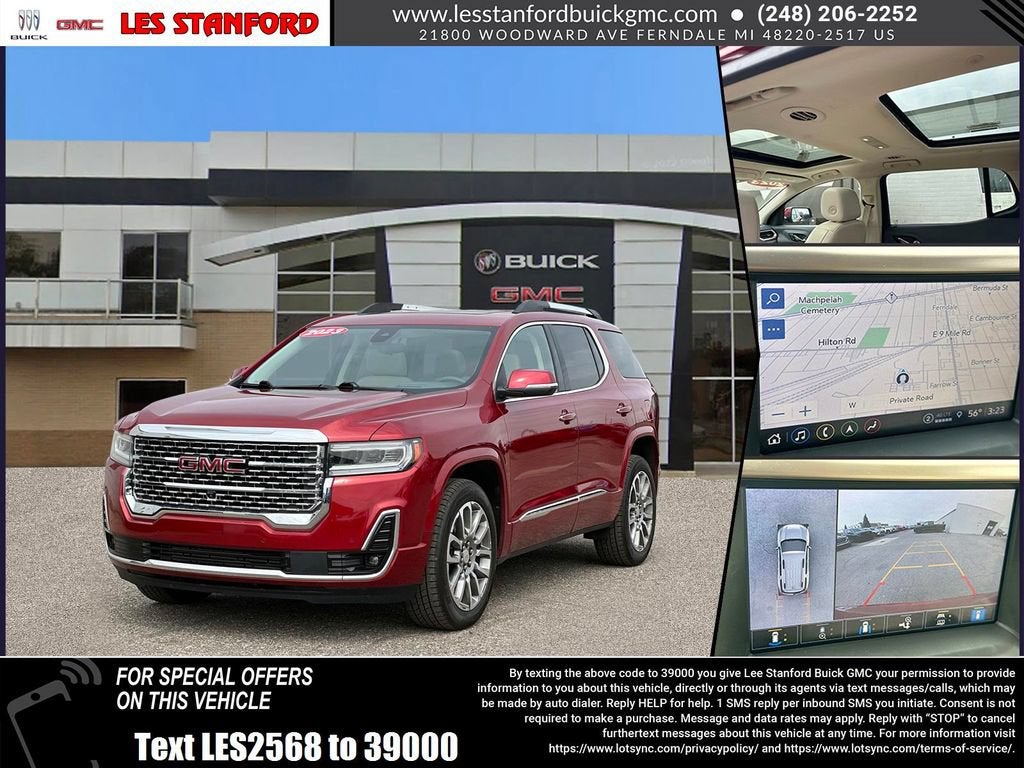 Volcanic Red Tintcoat 2023 GMC Acadia SUV / Crossover Four-Wheel Drive Automatic