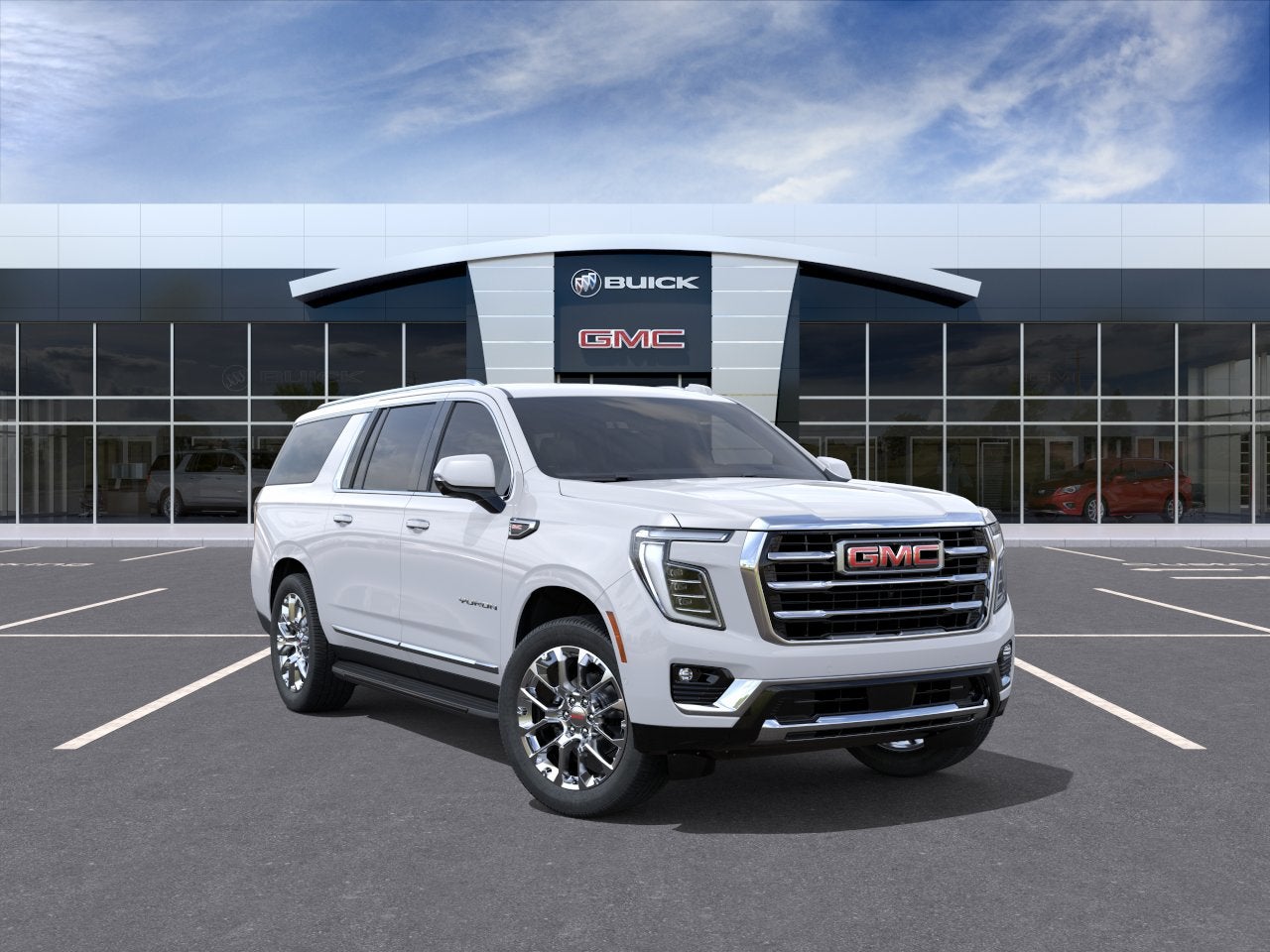 Summit White 2026 GMC Yukon XL SUV / Crossover Four-Wheel Drive Automatic