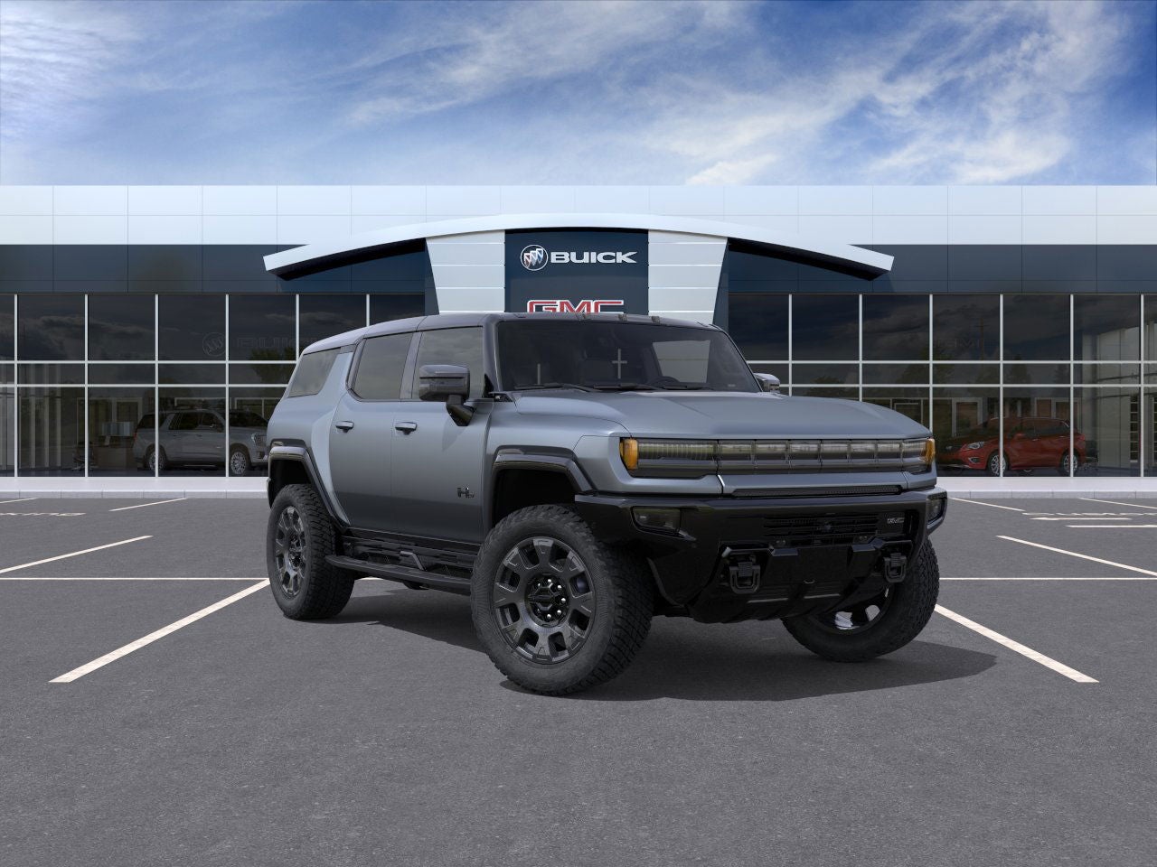 Magnus Gray Matte 2026 GMC Hummer EV SUV SUV / Crossover All-Wheel Drive Automatic