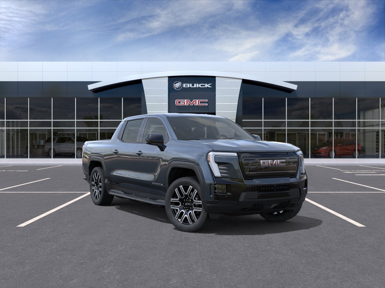Deep Ocean Metallic 2026 GMC Sierra EV Pickup Truck All-Wheel Drive Automatic