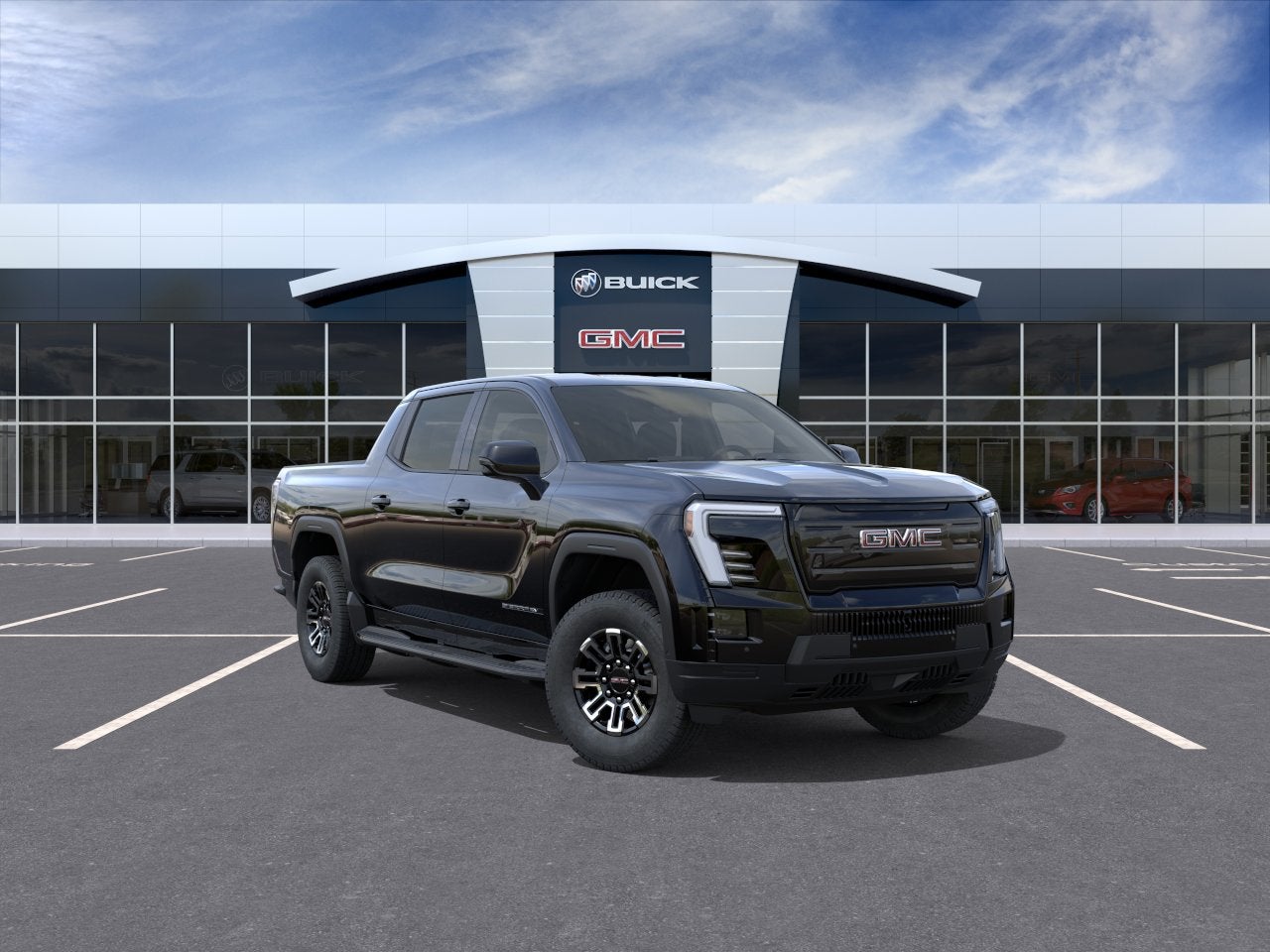 Onyx Black 2026 GMC Sierra EV Pickup Truck All-Wheel Drive Automatic