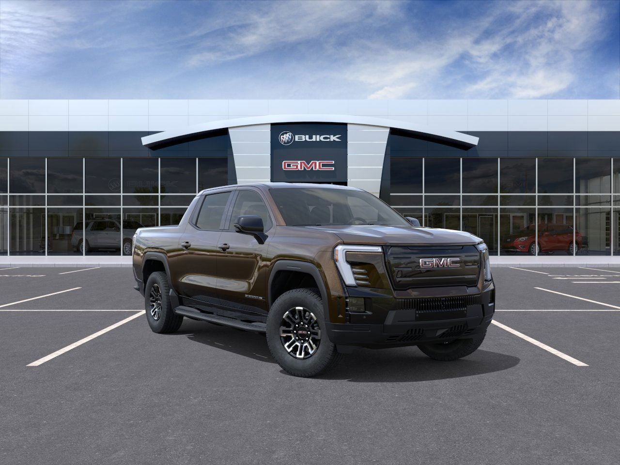 Deep Bronze Metallic 2026 GMC Sierra EV Pickup Truck All-Wheel Drive Automatic