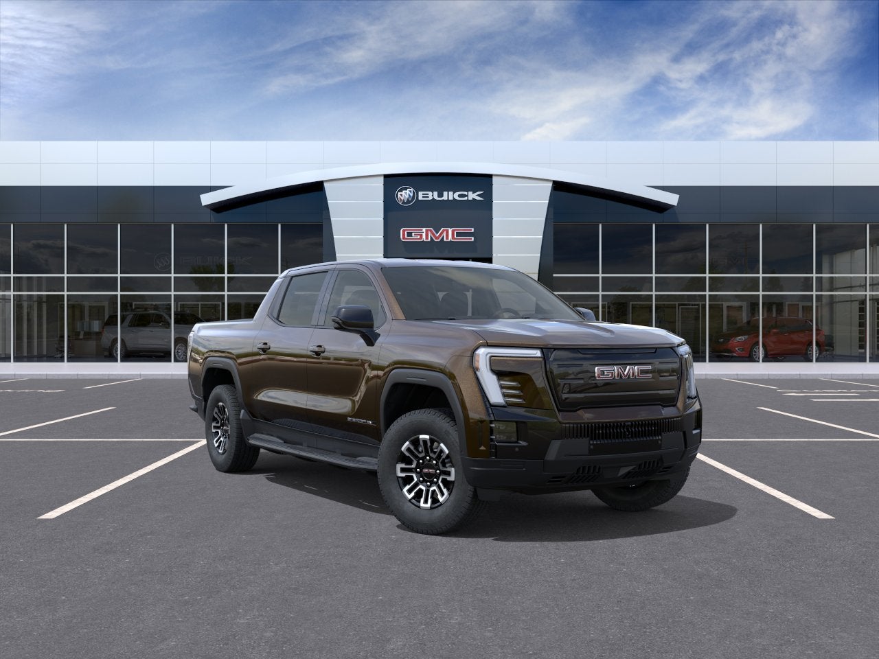 Deep Bronze Metallic 2026 GMC Sierra EV Pickup Truck All-Wheel Drive Automatic
