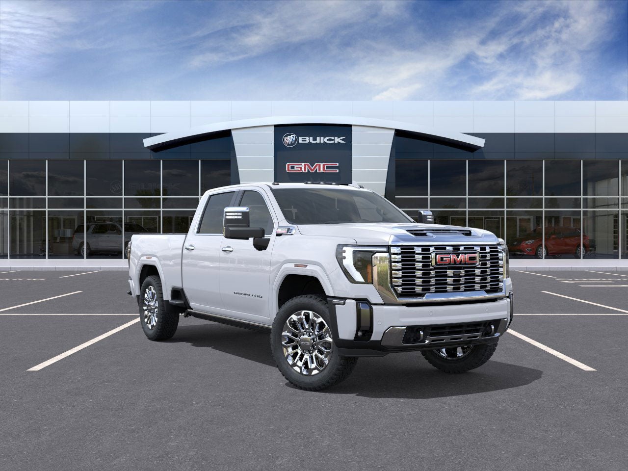 Summit White 2026 GMC Sierra 2500HD Pickup Truck Four-Wheel Drive Automatic