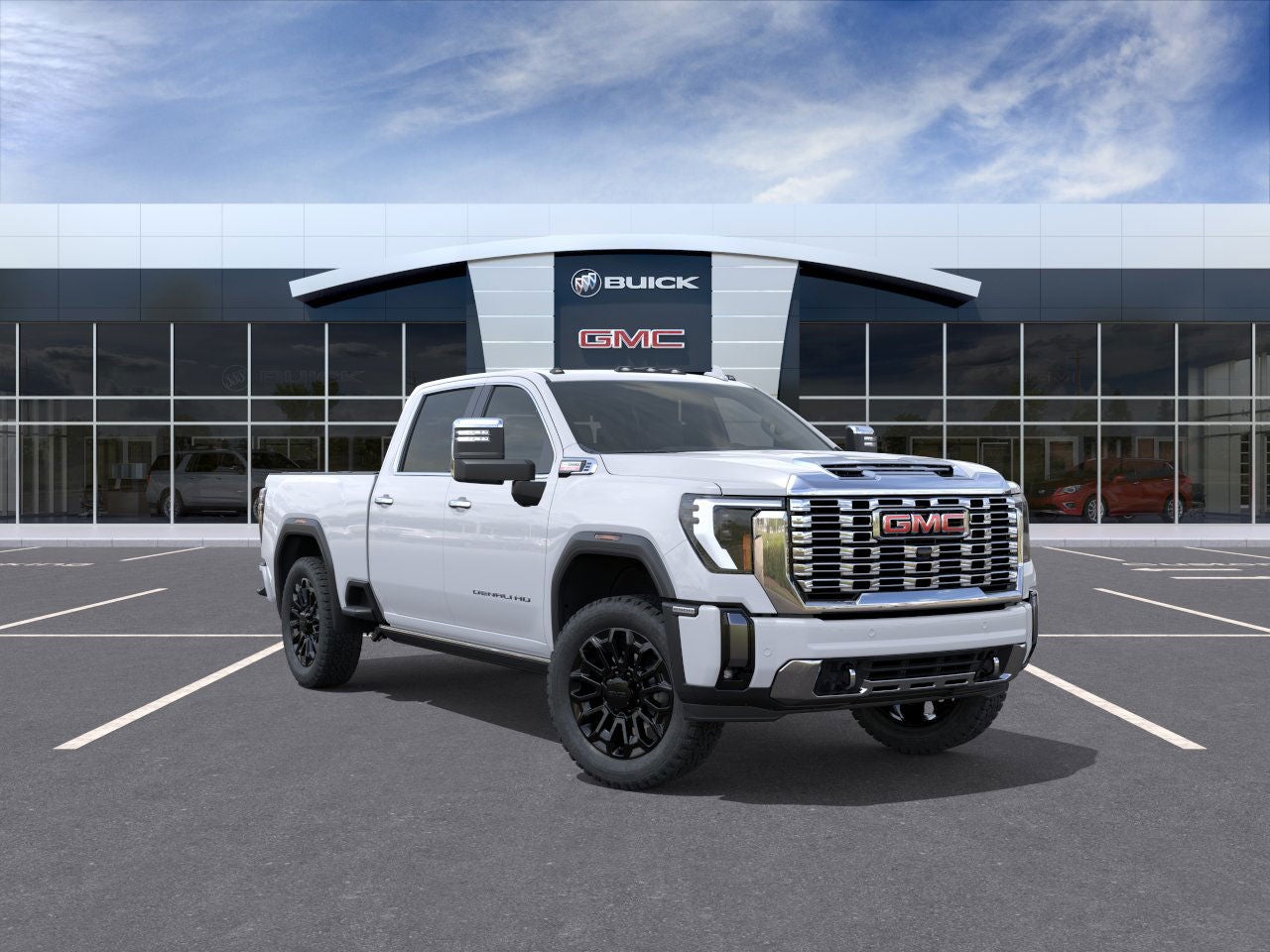Glacier White Tricoat 2026 GMC Sierra 2500HD Pickup Truck Four-Wheel Drive Automatic