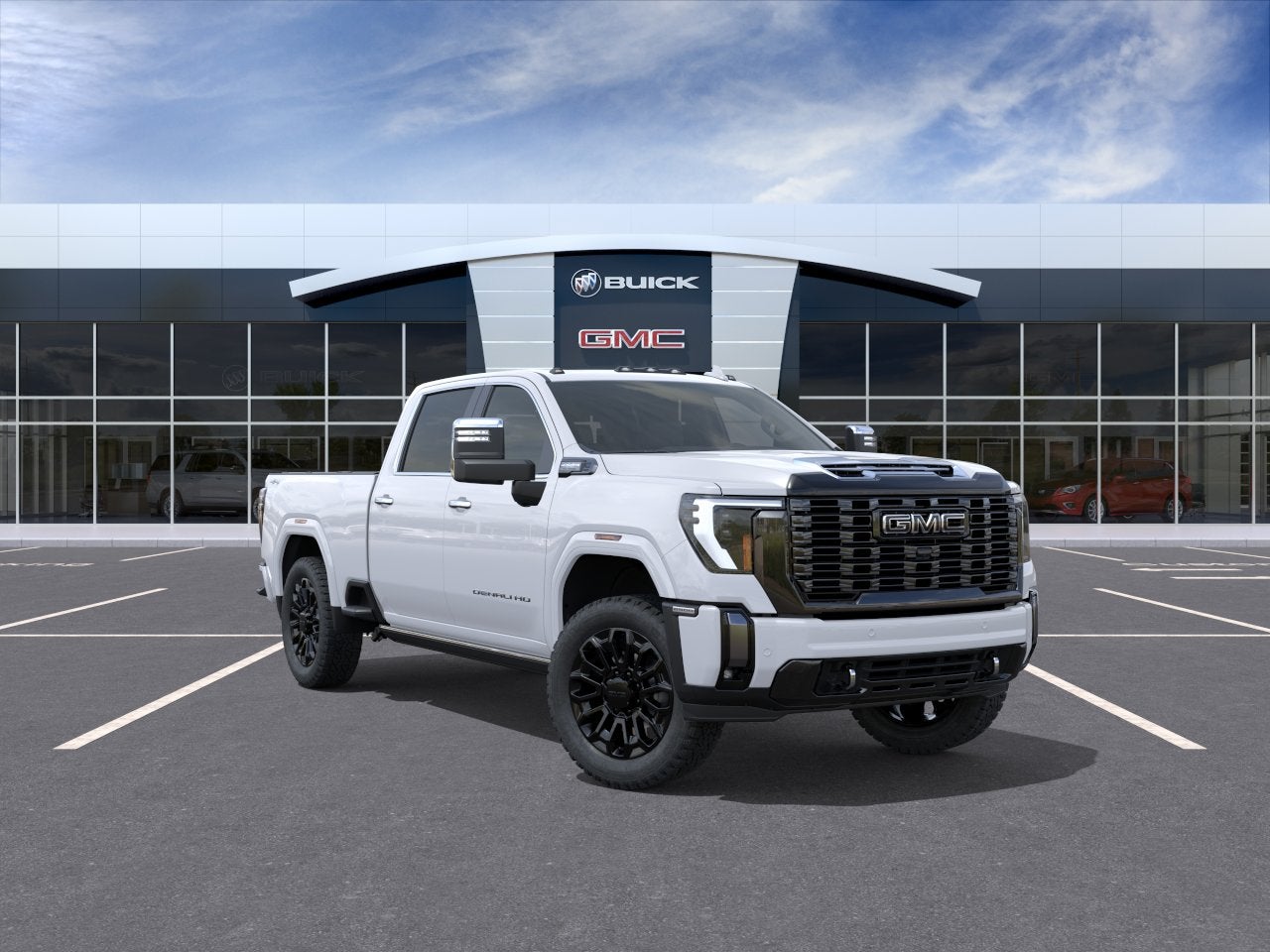 Glacier White Tricoat 2026 GMC Sierra 2500HD Pickup Truck Four-Wheel Drive Automatic
