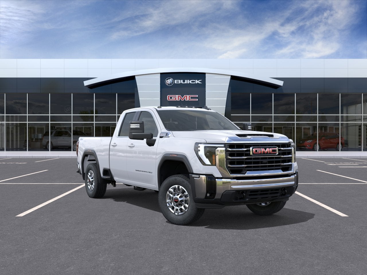 Summit White 2026 GMC Sierra 2500HD Pickup Truck Four-Wheel Drive Automatic