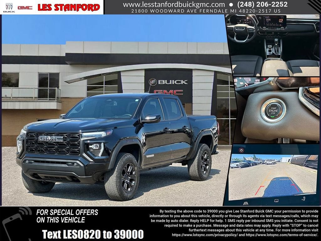Onyx Black 2024 GMC Canyon Pickup Truck Four-Wheel Drive Automatic