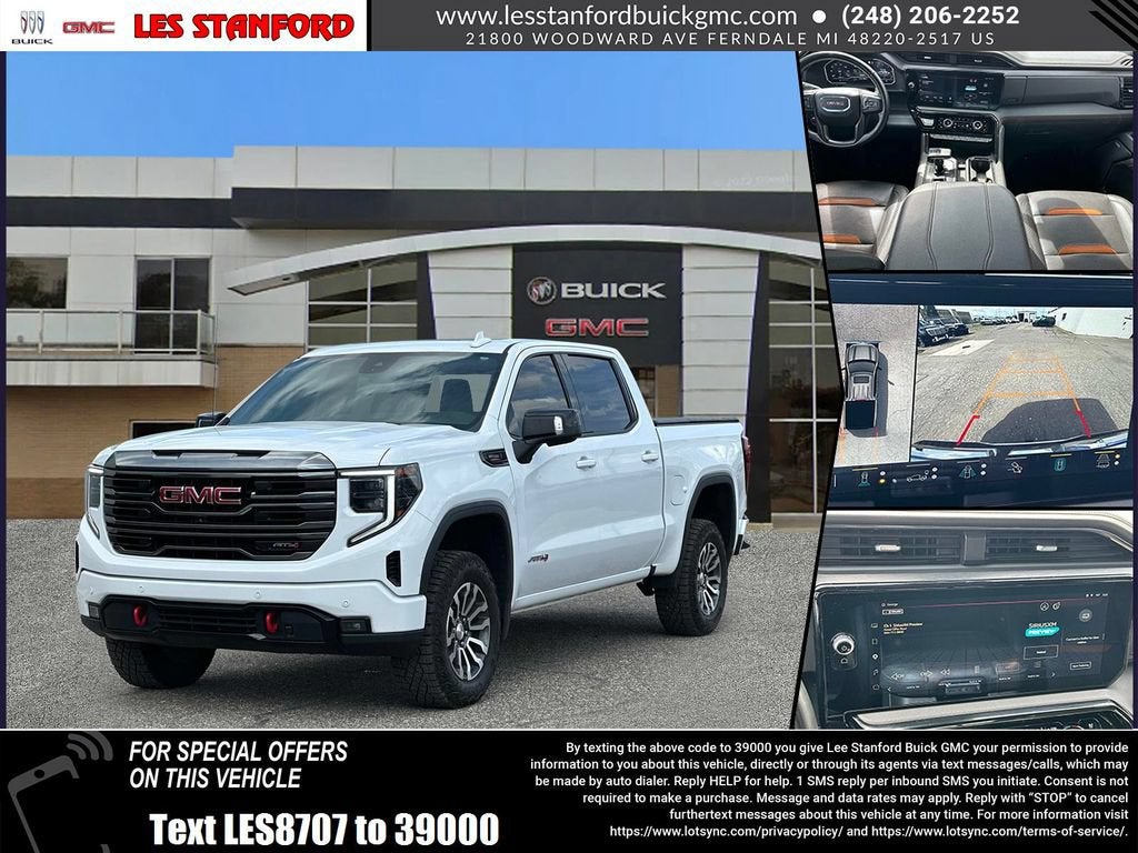 Summit White 2023 GMC Sierra 1500 Pickup Truck Four-Wheel Drive Automatic