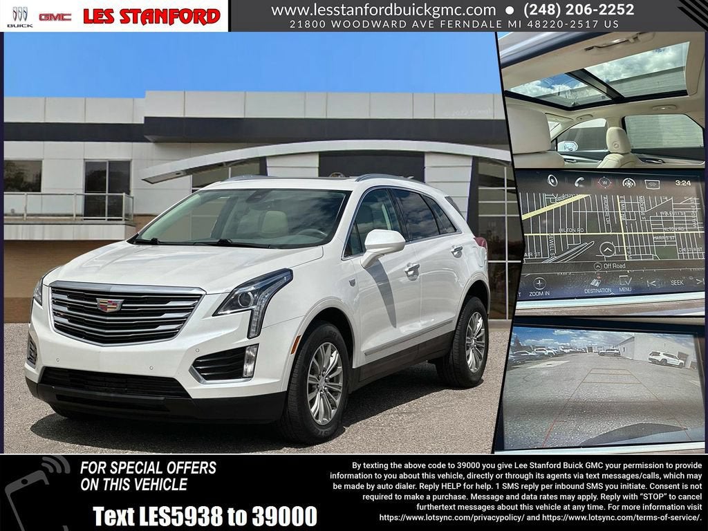 Crystal White Tricoat 2018 Cadillac XT5 SUV / Crossover Four-Wheel Drive Automatic
