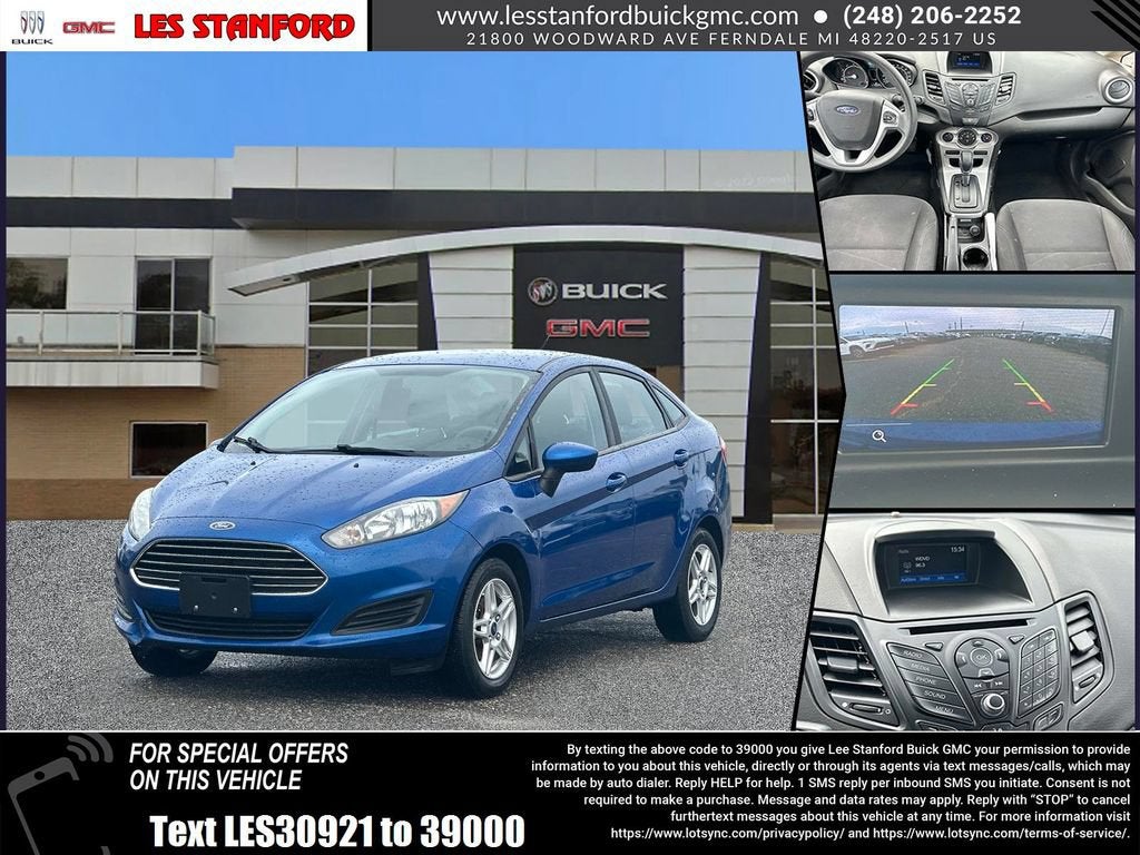 Lightning Blue Me 2019 Ford Fiesta Sedan Front-Wheel Drive 