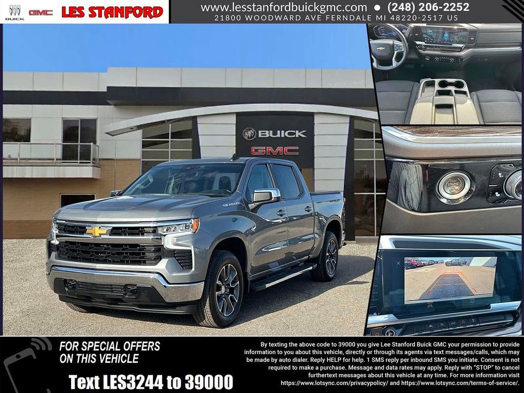 Sterling Gray Metallic 2023 Chevrolet Silverado 1500 Pickup Truck Four-Wheel Drive Automatic