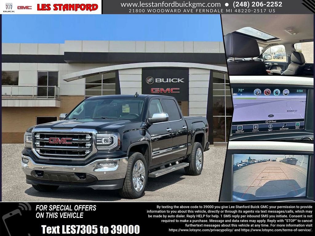 Onyx Black 2018 GMC Sierra 1500 Pickup Truck Four-Wheel Drive Automatic