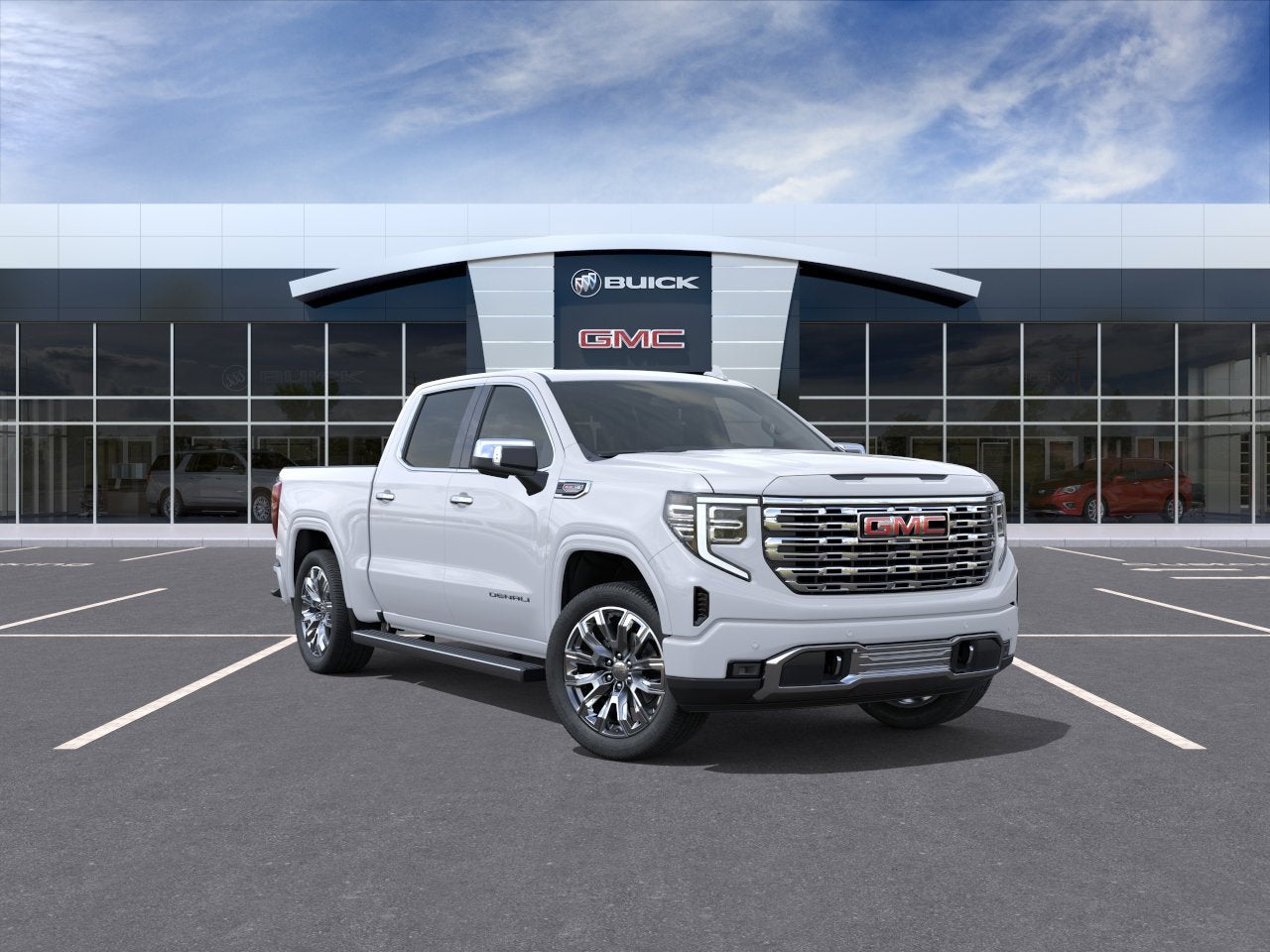 Glacier White Tricoat 2026 GMC Sierra 1500 Pickup Truck Four-Wheel Drive Automatic