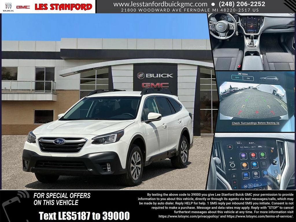 Crystal White Pea 2021 Subaru Outback SUV / Crossover All-Wheel Drive Continuously Variable Transmission