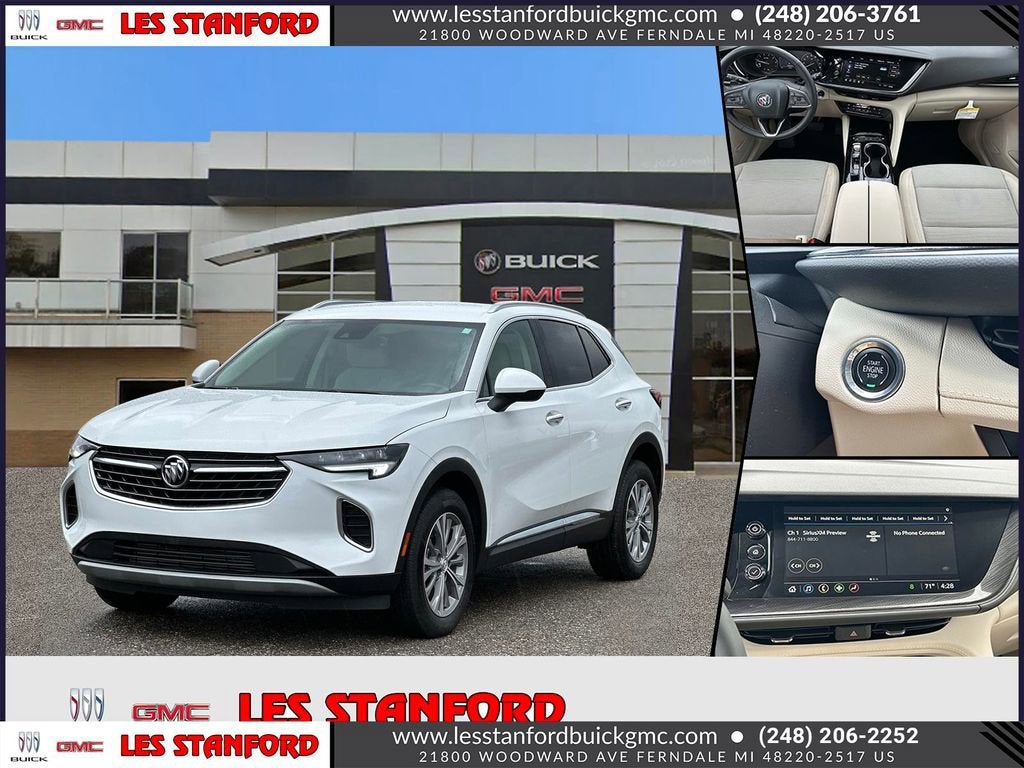 Summit White 2023 Buick Envision Preferred FWD SUV / Crossover Front-Wheel Drive Automatic