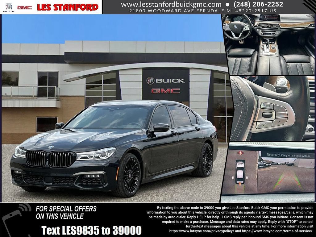 Black Sapphire Me 2019 BMW 7 Series Sedan All-Wheel Drive Automatic