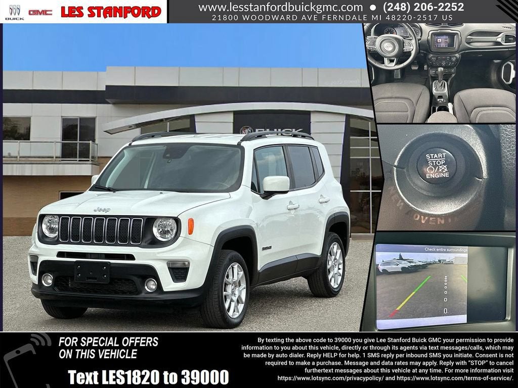 Alpine White Clea 2021 Jeep Renegade SUV / Crossover Four-Wheel Drive Automatic