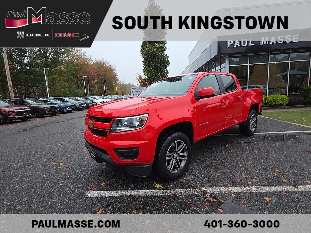 Red Hot 2019 Chevrolet Colorado Pickup Truck Four-Wheel Drive Automatic