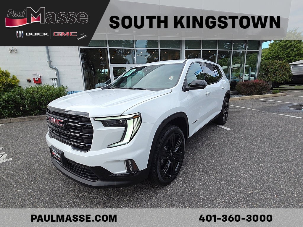 Summit White 2025 GMC Acadia SUV / Crossover Four-Wheel Drive Automatic