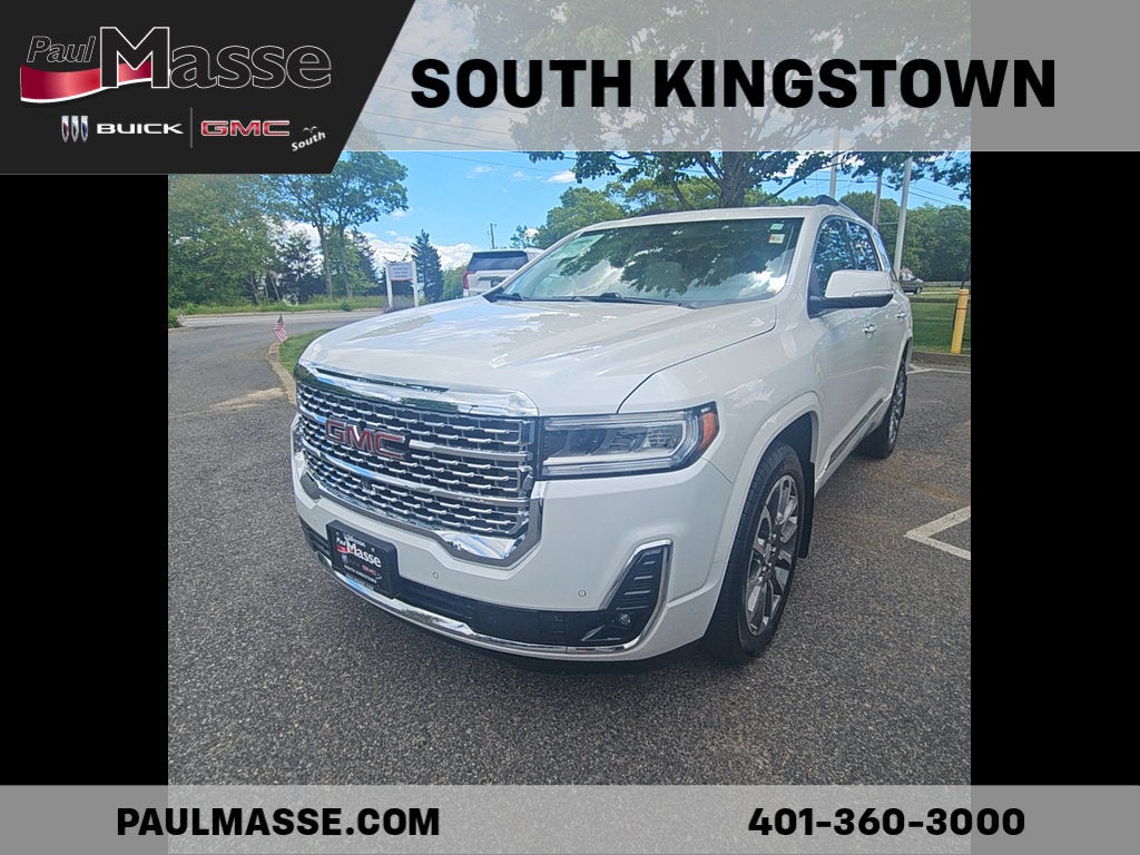 White Frost Tricoat 2023 GMC Acadia SUV / Crossover Four-Wheel Drive Automatic
