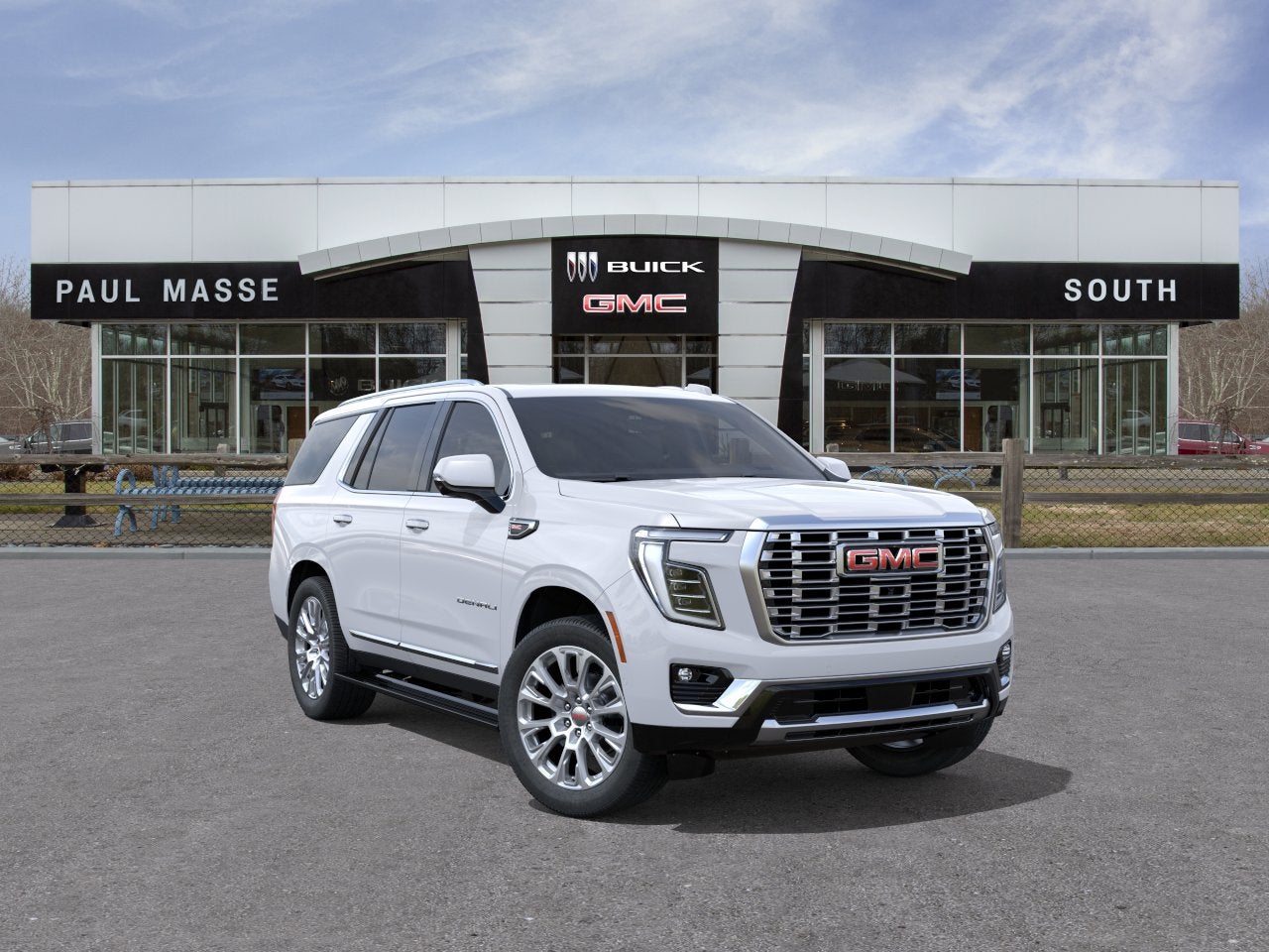 Glacier White Tricoat 2027 GMC Yukon SUV / Crossover Four-Wheel Drive Automatic