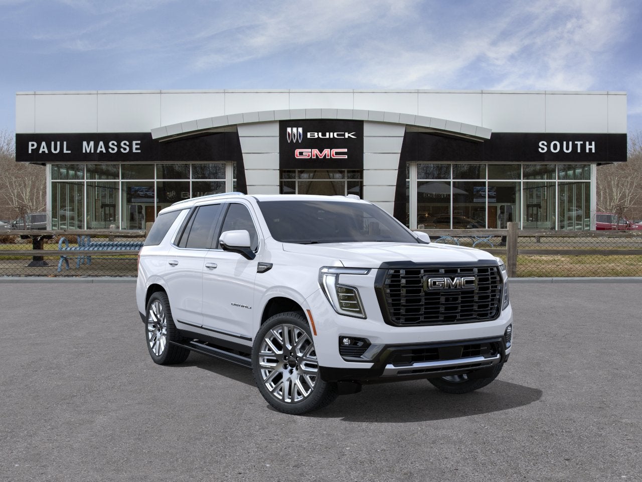 Glacier White Tricoat 2027 GMC Yukon SUV / Crossover Four-Wheel Drive Automatic