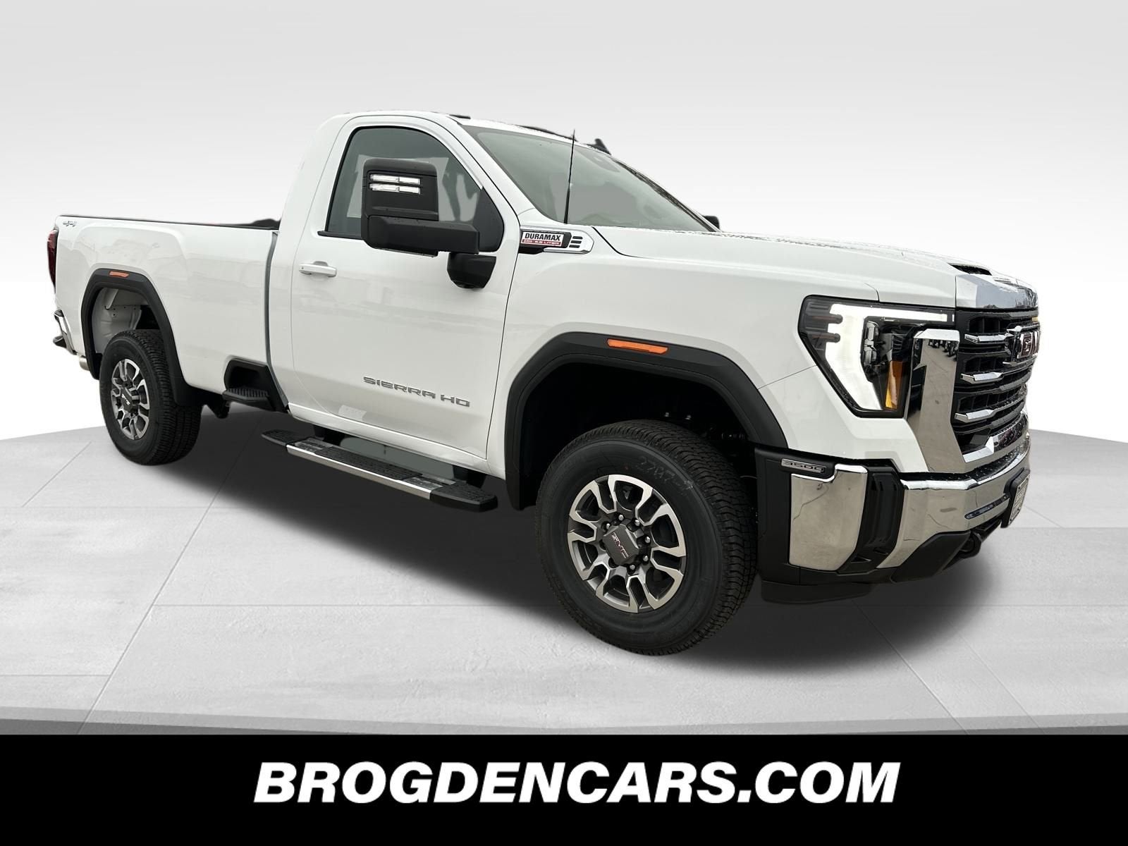 Summit White 2026 GMC Sierra 3500HD SLE Regular Cab LB 4WD Pickup Truck Four-Wheel Drive Automatic
