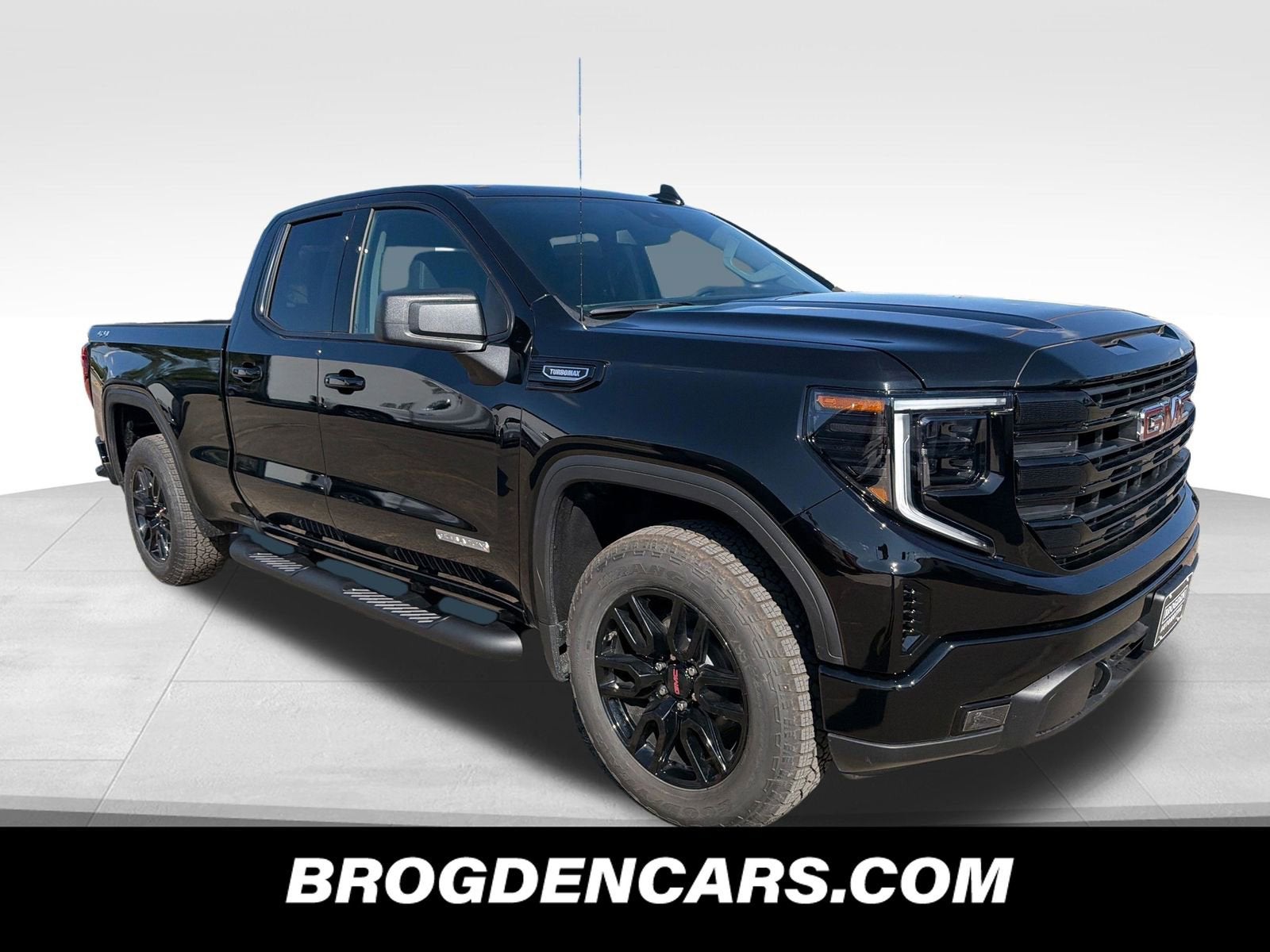 Onyx Black 2026 GMC Sierra 1500 Elevation Double Cab 4WD Pickup Truck Four-Wheel Drive Automatic