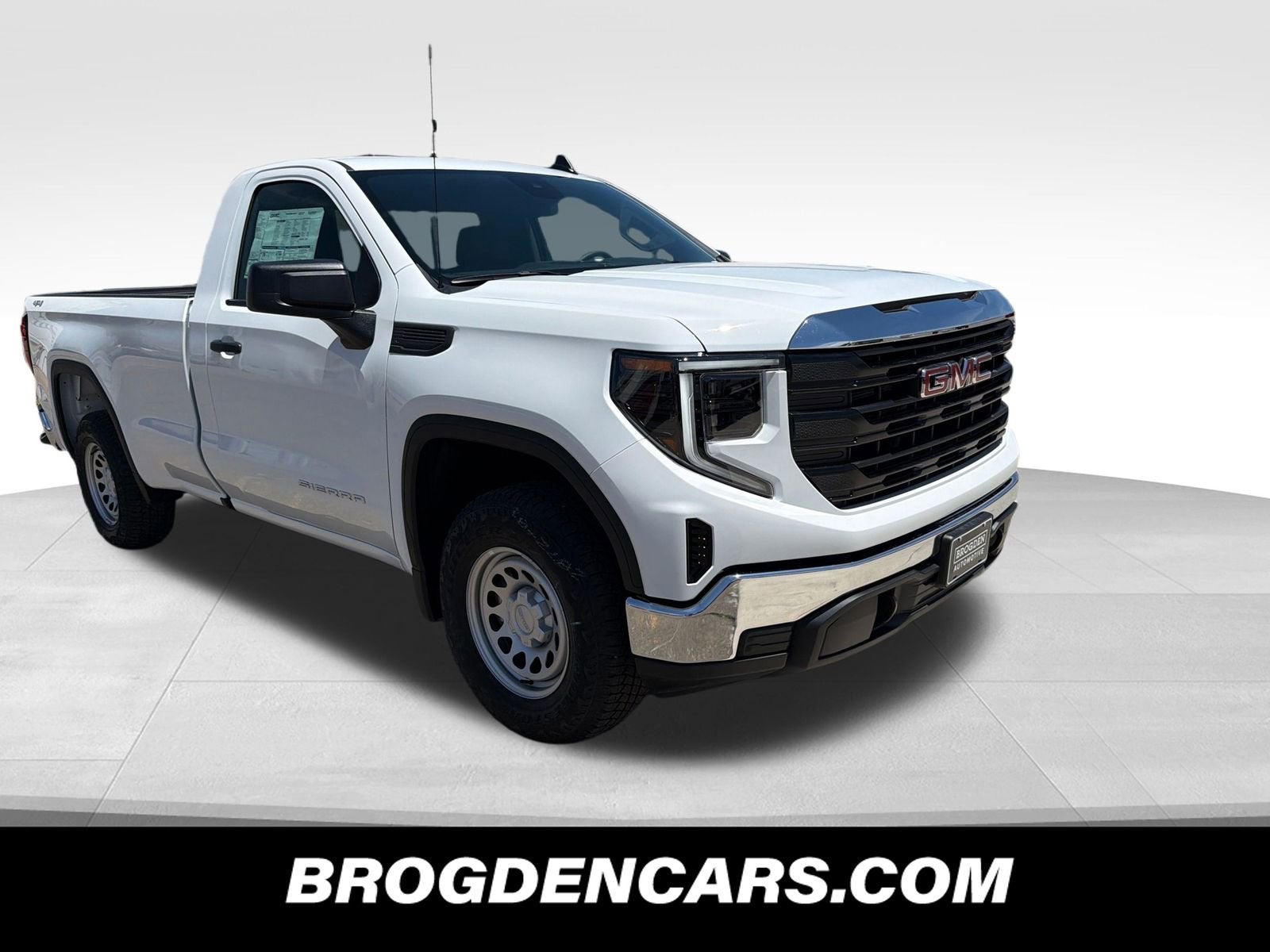 Summit White 2026 GMC Sierra 1500 Pro Regular Cab LB 4WD Pickup Truck Four-Wheel Drive Automatic
