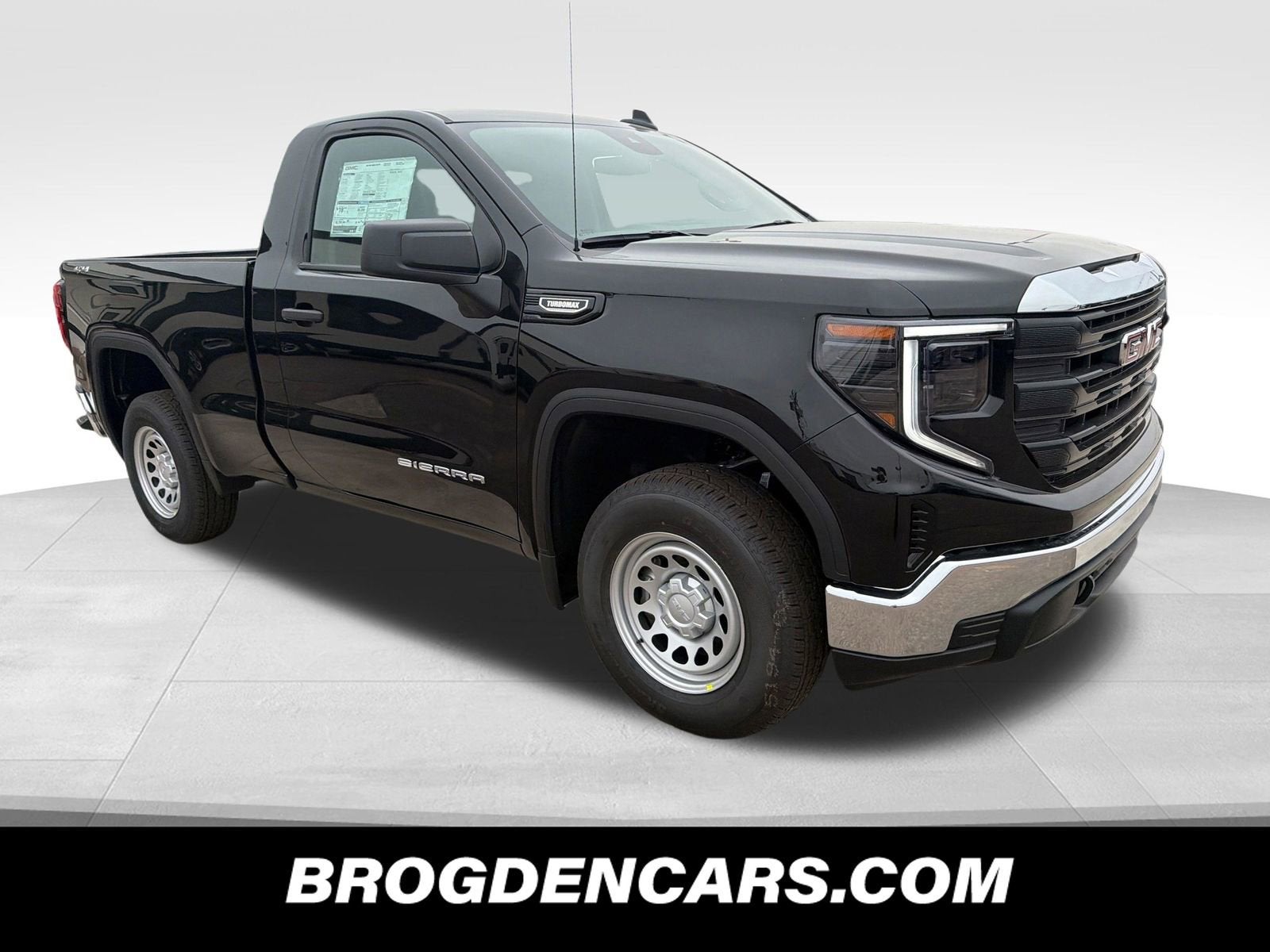 Onyx Black 2026 GMC Sierra 1500 Pro Regular Cab 4WD Pickup Truck Four-Wheel Drive Automatic