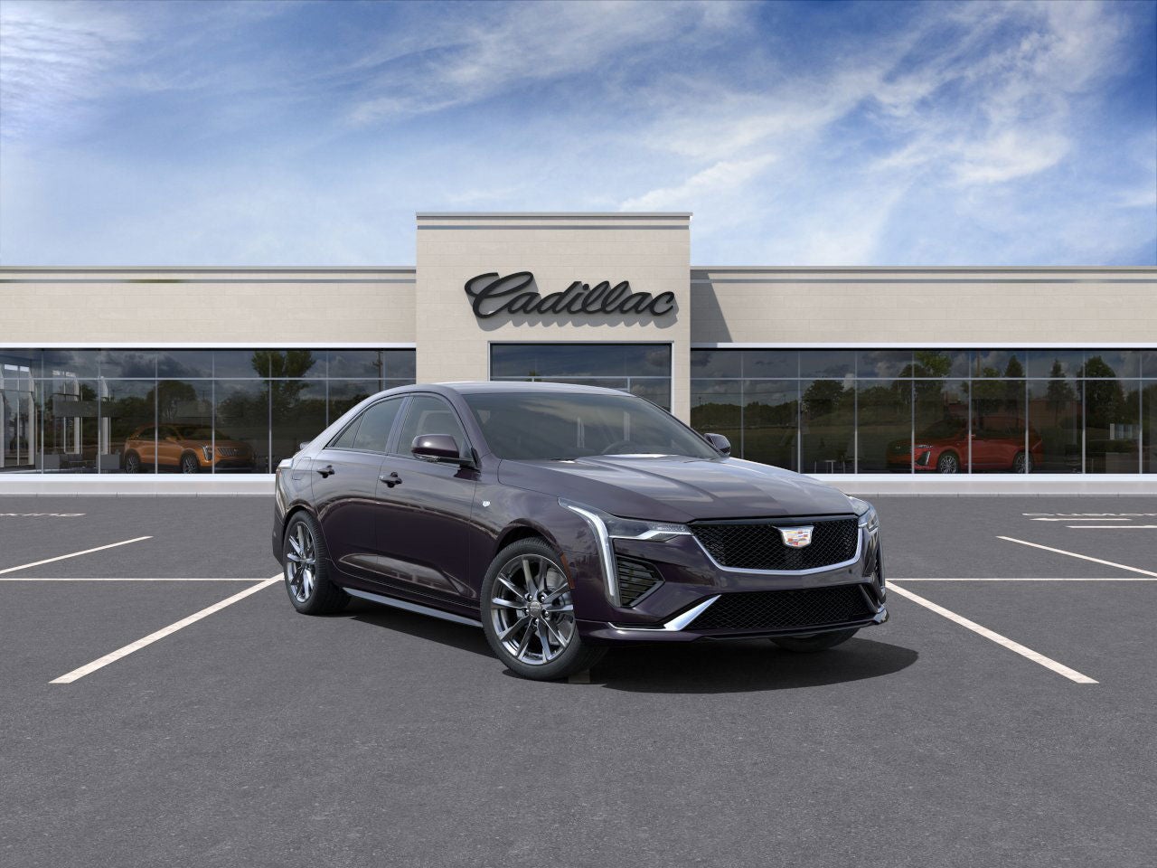 Midnight Sky Metallic 2025 Cadillac CT4 Sedan Rear-Wheel Drive Automatic