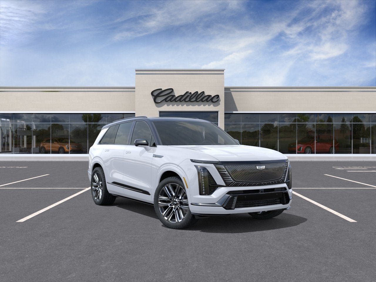 Vibrant White Tricoat 2027 Cadillac VISTIQ SUV / Crossover All-Wheel Drive Automatic