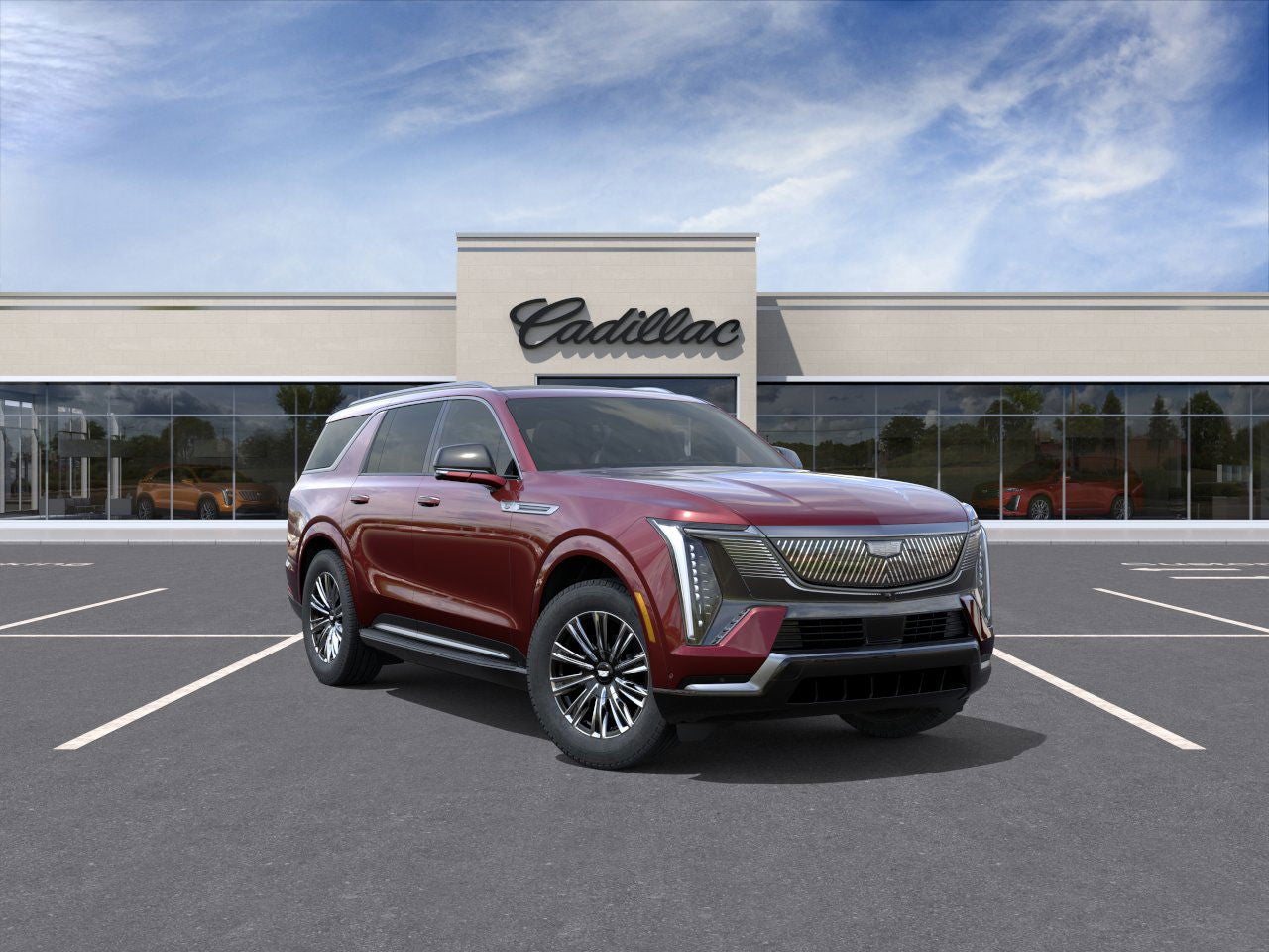 Black Cherry Tintcoat 2026 Cadillac Escalade IQL SUV / Crossover All-Wheel Drive Automatic