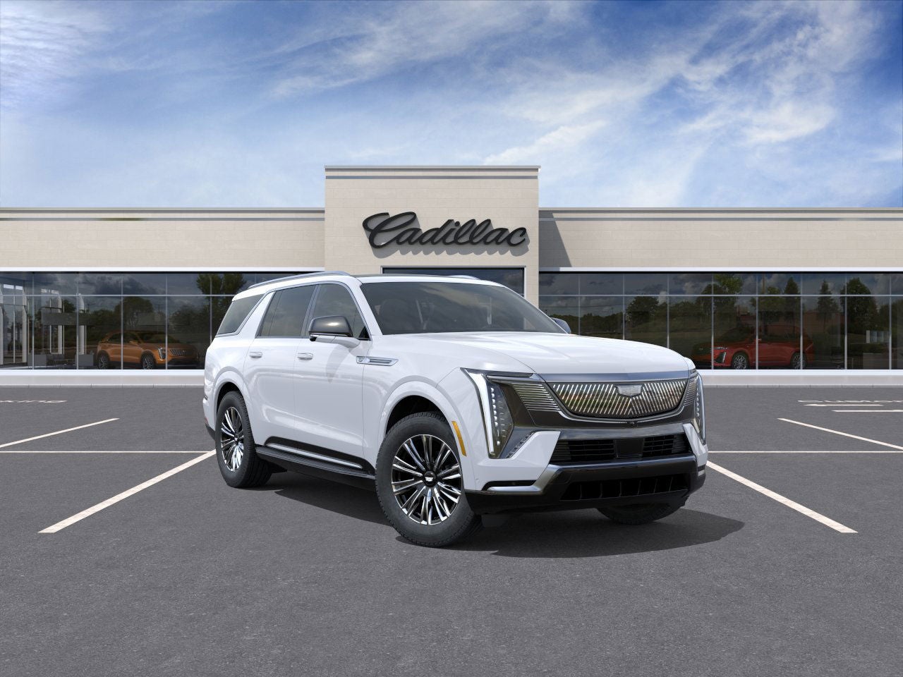 Vibrant White Tricoat 2026 Cadillac Escalade IQL SUV / Crossover All-Wheel Drive Automatic