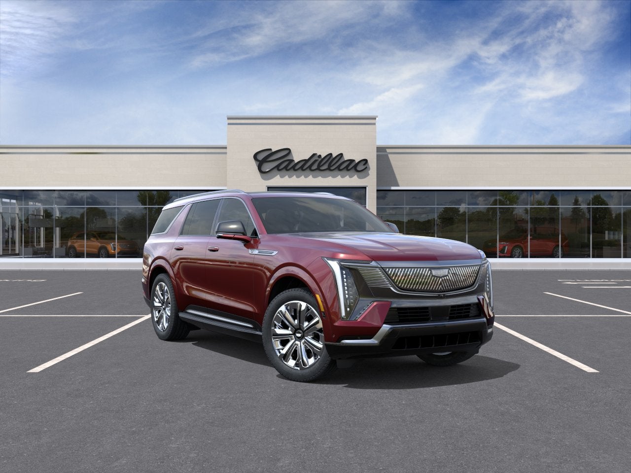 Black Cherry Tintcoat 2026 Cadillac Escalade IQL SUV / Crossover All-Wheel Drive Automatic