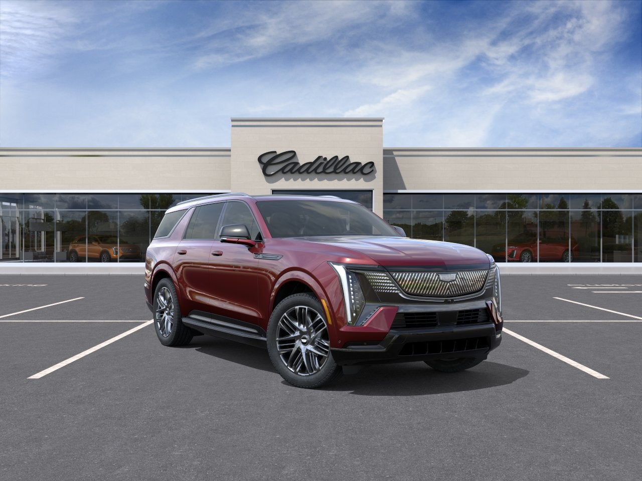 Black Cherry Tintcoat 2026 Cadillac Escalade IQL SUV / Crossover All-Wheel Drive Automatic