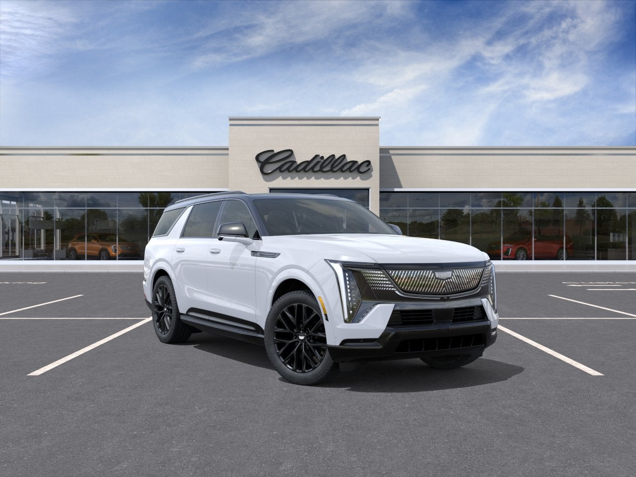Vibrant White Tricoat 2026 Cadillac Escalade IQL SUV / Crossover All-Wheel Drive Automatic