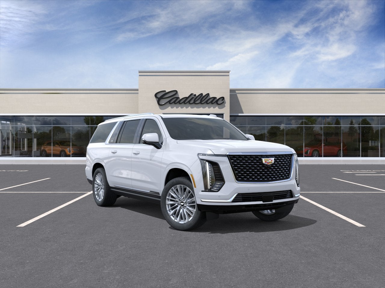Vibrant White Tricoat 2026 Cadillac Escalade ESV SUV / Crossover Rear-Wheel Drive Automatic