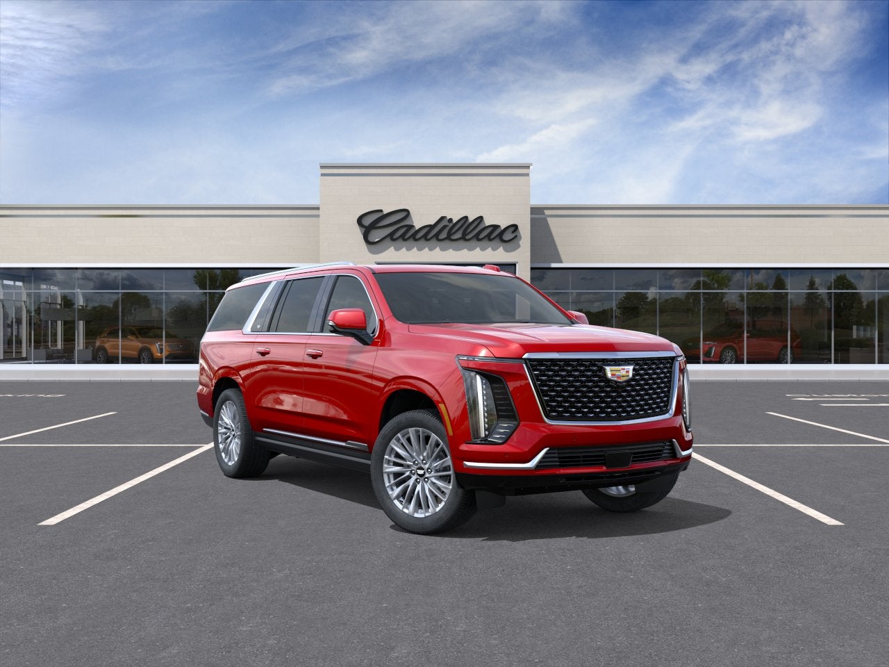 Radiant Red Tintcoat 2026 Cadillac Escalade ESV SUV / Crossover Rear-Wheel Drive Automatic
