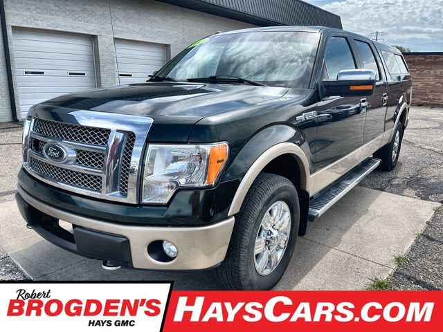 Green 2012 Ford F-150 Pickup Truck Four-Wheel Drive Automatic