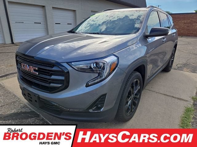 Gray (Satin Steel Metallic) 2021 GMC Terrain SUV / Crossover Four-Wheel Drive Automatic