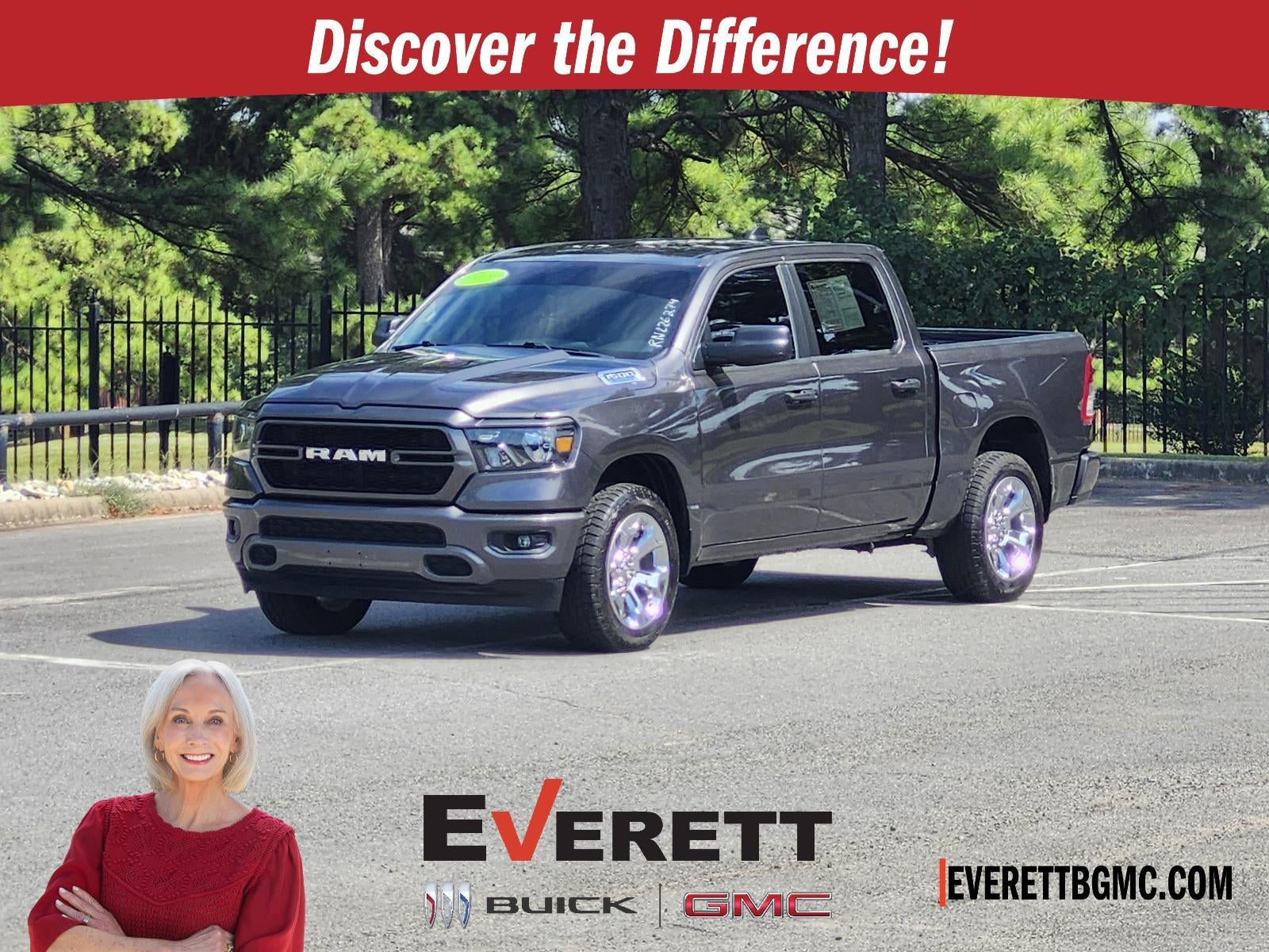 Gray 2024 RAM 1500 Pickup Truck Four-Wheel Drive 8-Speed Automatic Overdrive