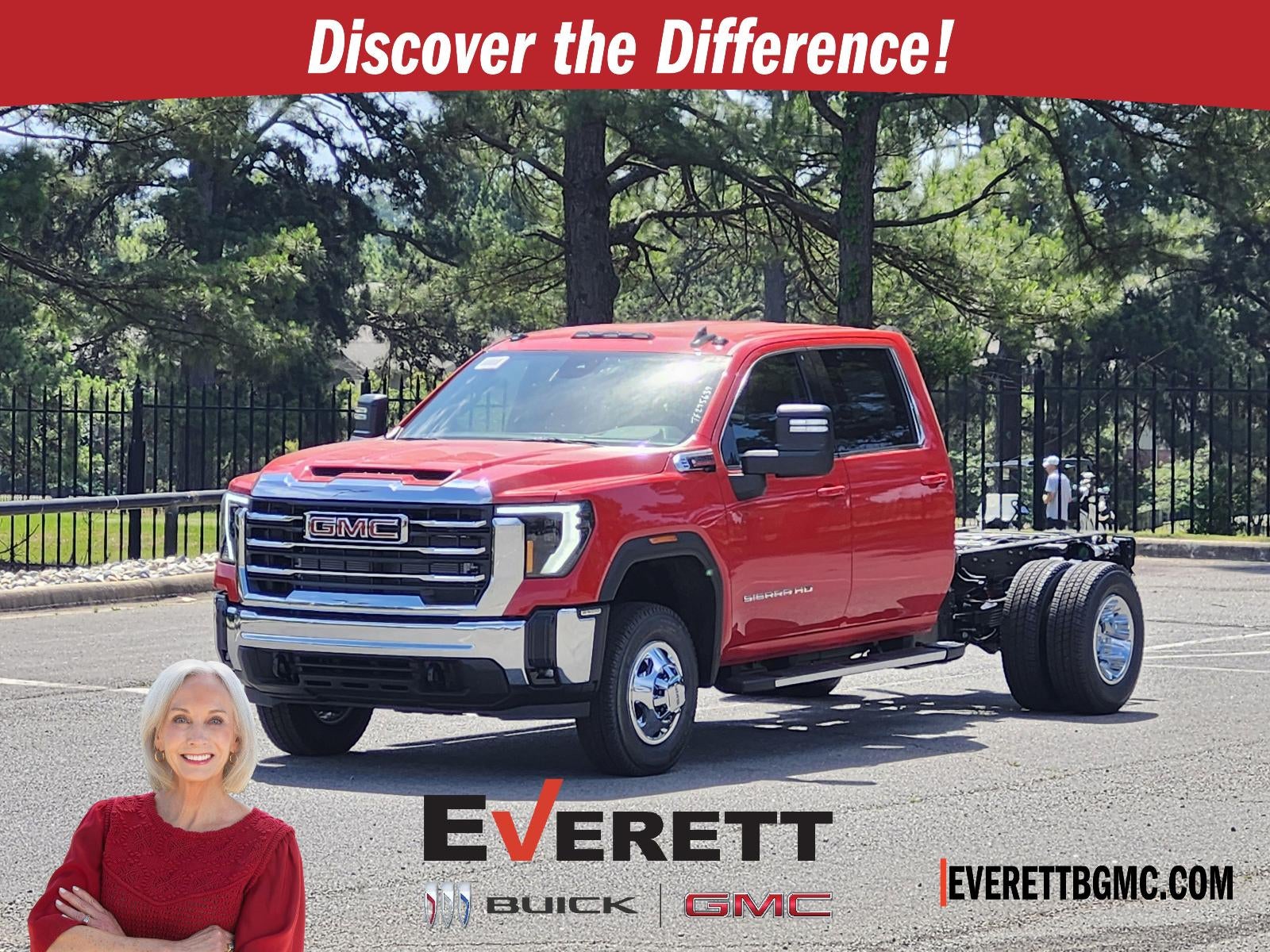 Cardinal Red 2026 GMC Sierra 3500HD Chassis Pickup Truck Four-Wheel Drive Automatic