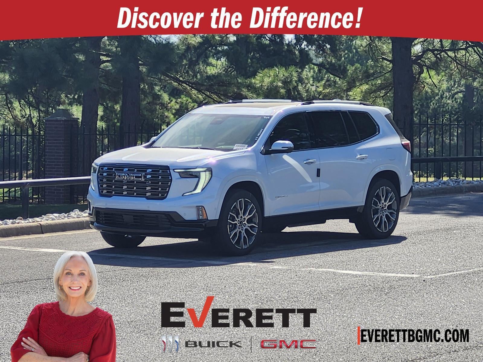 Glacier White Tricoat 2027 GMC Acadia SUV / Crossover Four-Wheel Drive Automatic