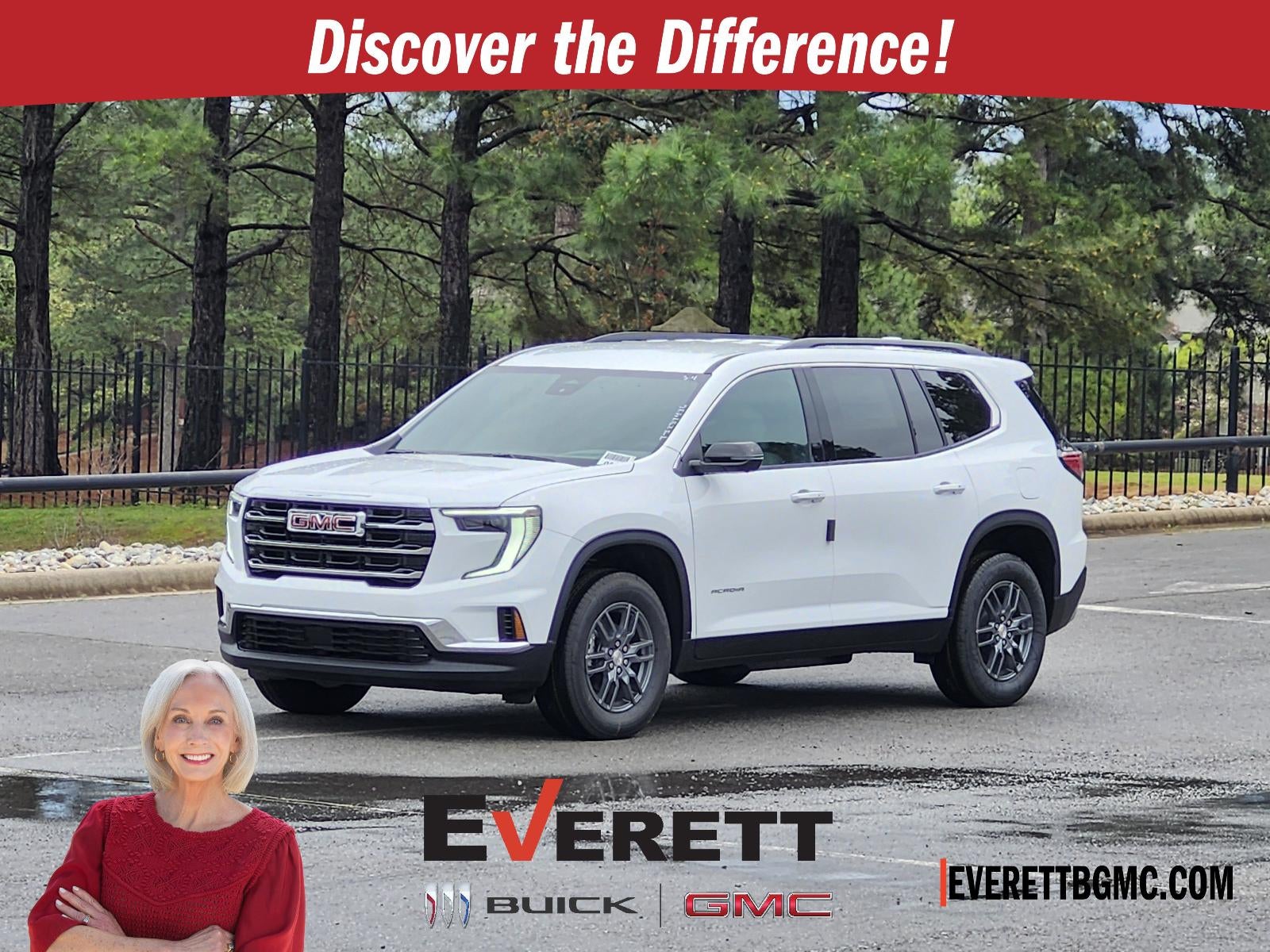 Summit White 2026 GMC Acadia SUV / Crossover Front-Wheel Drive Automatic
